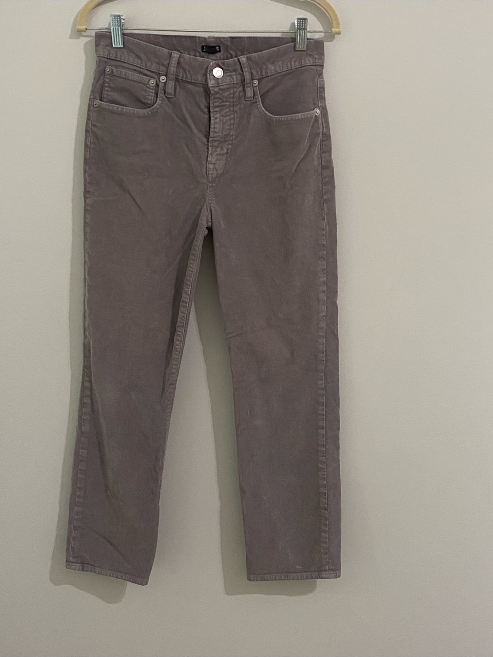 J. Crew Straight Leg Crop Corduroy Pants Grey/Dove/Taupe Women’s-Size 28